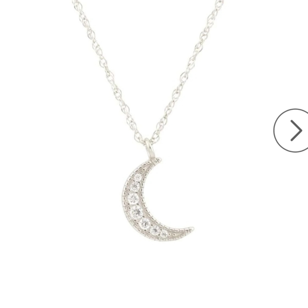 🎄🎁Kris Nations Sterling crescent moon necklace - Picture 1 of 2
